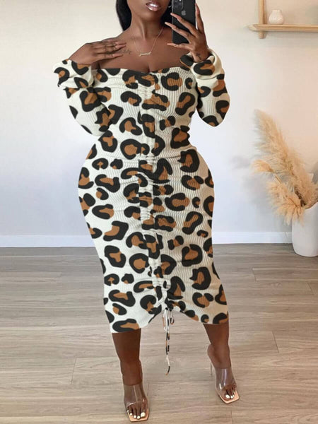 Leopard Print Waisted Dress – Nikki's Best Things